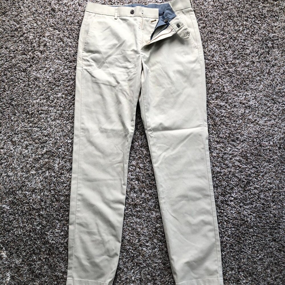 (NWOT) Charles Tyrwhitt - Ultimate Non-Iron Slim Fit Chinos (Stone) - Picture 3 of 6